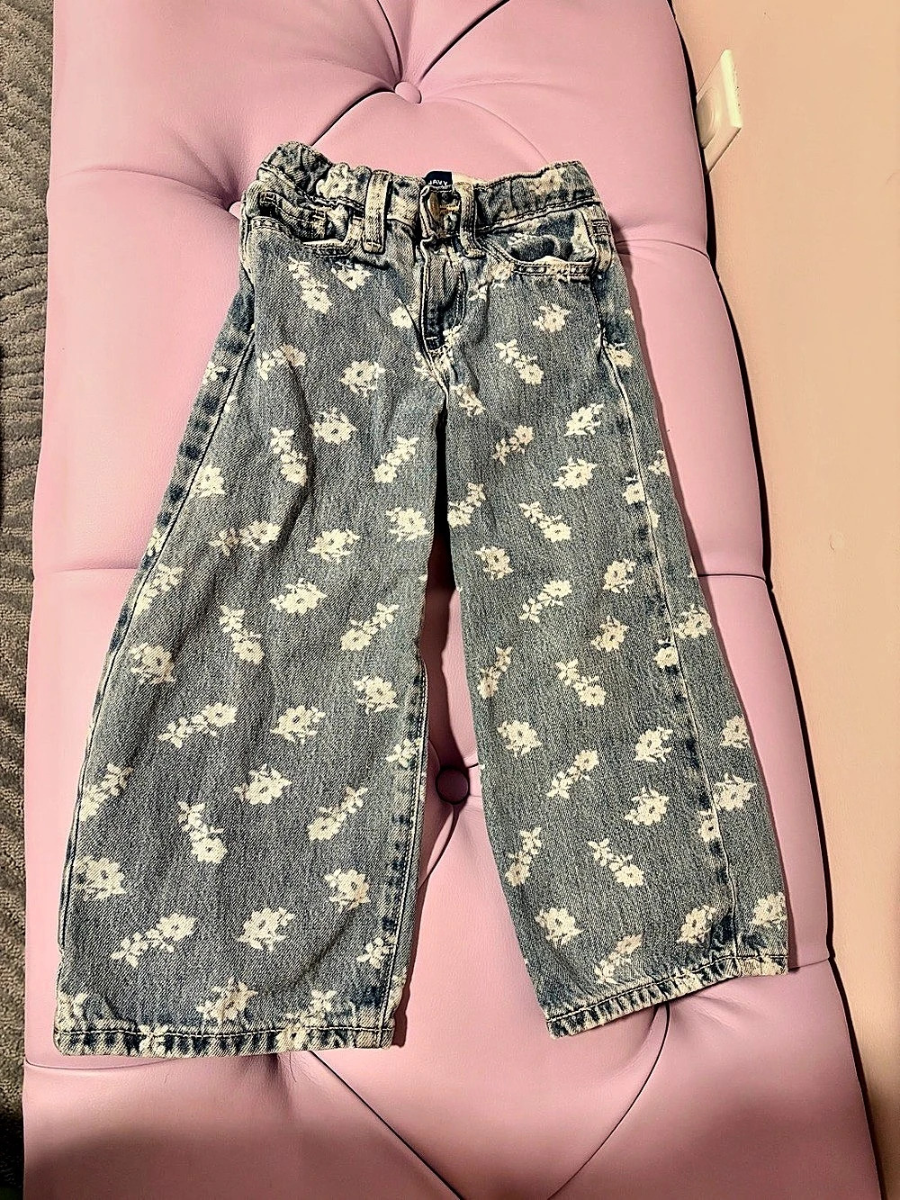 Old Navy Wide Leg Adjustable Waist Floral